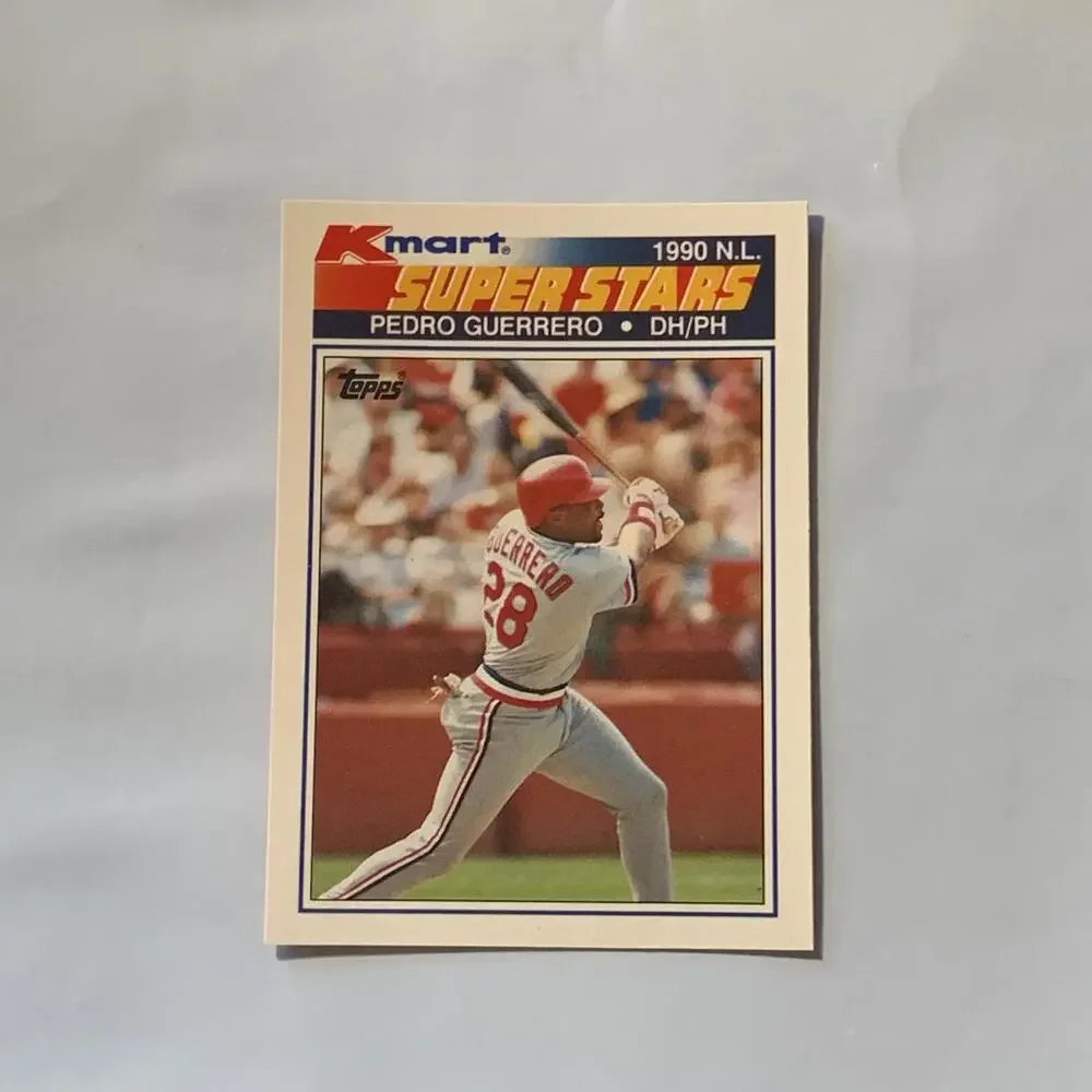 1990 Kmart Superstars‎ Pedro Guerrero Baseball Card